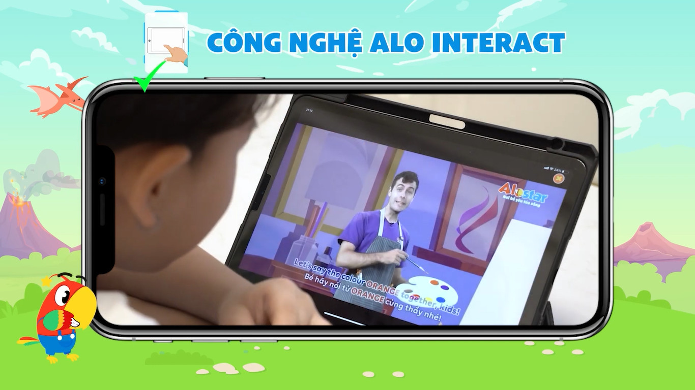 Trẻ say mê học tập nhờ công nghệ Alo Interact